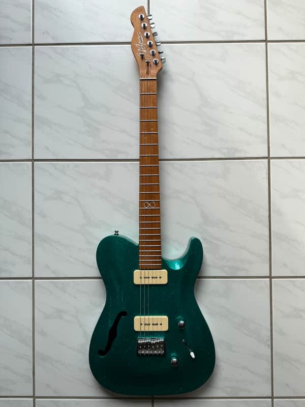 Chapman ML3 Pro Semi Hollow 2022 - Aventurine Green image 1