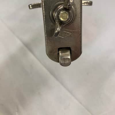 WFL - "Solid-Grip" Utility Wood Block and Cymbal Holder 1930's - Nickel image 6