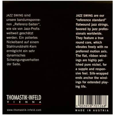 Thomastik-Infeld JS110T Jazz Swing Flatwound Jazz Guitar Strings Extra Light Tin-Plated Trebles (.010-.044) image 2