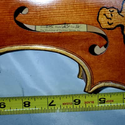 Folk Art Unusual Rare Samuel Eastman Viola 14" image 3