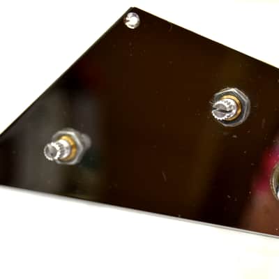 Chrome Mirrored Pickguard for Jackson Randy Rhoads Flying V Loaded w Pots + Switches image 2