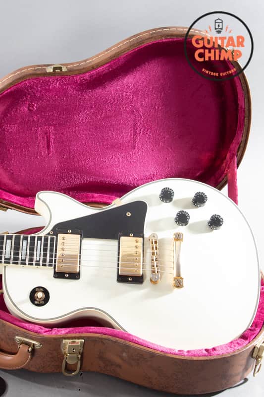 2014 Gibson Custom Shop Les Paul Custom Alpine White – Vintage Patina – COA + Original Case image 1