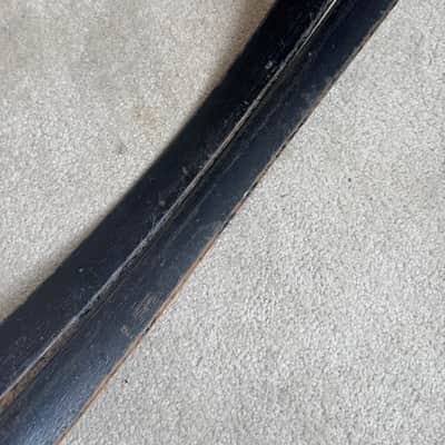 Ludwig Two Vintage WFL 28” Bass Drum Hoop - 1 5/8” (1/2” inlay groove) 50s 60s - Wood image 8