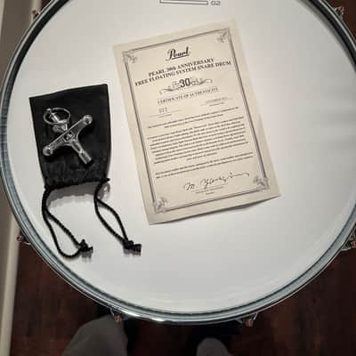 Pearl 30th Anniversary Free-Floating Patina Brass 14x6.5" Snare Drum - Complete Bild 3