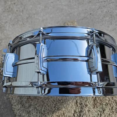 Vintage Ludwig No. 400 Supraphonic 5x14" 10-Lug Aluminum Snare Drum w/ Keystone Badge 1967 (242-1) image 17