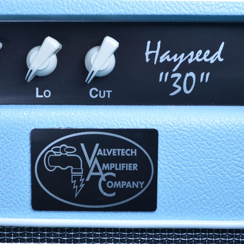 Valvetech Hayseed 30 Head w/Reverb - Carolina Blue Tolex image 1