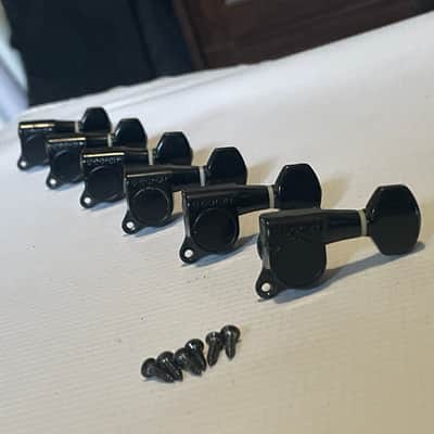 2000's Japan Ibanez RG Series Model GOTOH SG38 Black Tuners Tuning Pegs 6 In Line