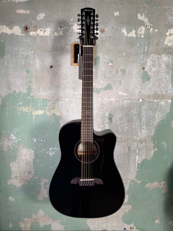 Alvarez Artist Series AD60ce 12-String Acoustic-Electric Guitar - Black image 1