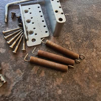 Vintage Fender Stratocaster Tremolo bridge with pat pend saddles . image 14