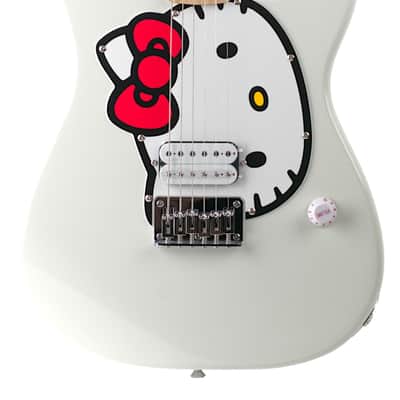 New Squier Hello Kitty Stratocaster White w/Hello Kitty Graphics #CYKF25005032 image 3