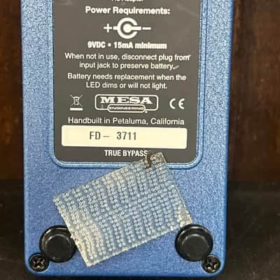 Mesa Boogie Flux Drive Overdrive Effects Pedal Excellent Condition image 4