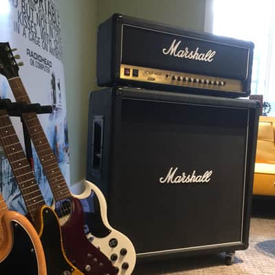 Marshall JCM 900 Half Stack (JCM 4100 Hi-gain Dual Reverb Head w/ JCM 900 Lead 1960 Cabinet 4x12) image 1
