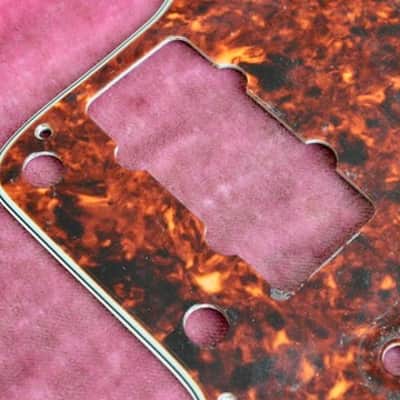 Vintage 1960's Fender Jazzmaster PRE-CBS Pickguard and Shield Celluloid "Tortoise" Guard JM image 6