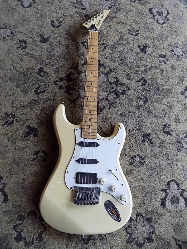 Epiphone by Gibson Strat Style project 1990s Pearl | Reverb Canada