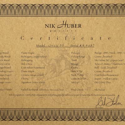 Nik Huber Orca 59 2024 - Faded Sunburst image 22