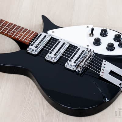 1994 Rickenbacker 350V63 Liverpool Jetglo, Full Scale w/ Hot Toaster Top Pickups, Case image 9