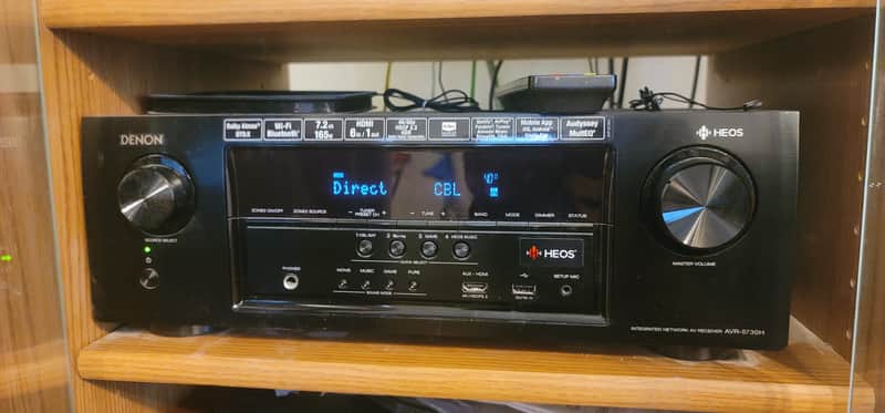 Denon HEOS Receiver AVR-S7 30H 2020 - Aluminum black metal case image 1