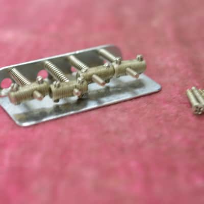 Vintage Pre-CBS Fender Bass Bridge Plate - Precision Jazz - Saddles, 1950's 1960's,  100% original Pre-CBS part! image 4