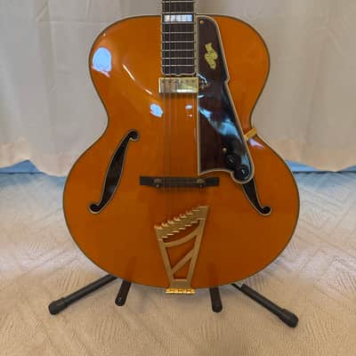D'Angelico Excel Series Style B Throwback Hollowbody Electric Guitar with USA Seymour Duncan Floating Mini Humbucker Vintage Natural - Vintage Natural image 1