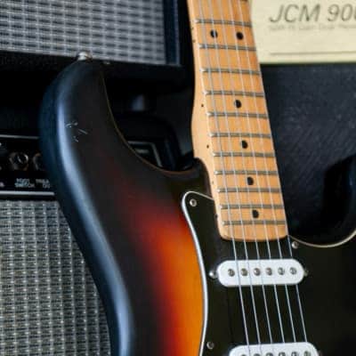 Fender Standard Stratocaster with Maple Fretboard 2008 (upgrade) - Brown Sunburst image 4
