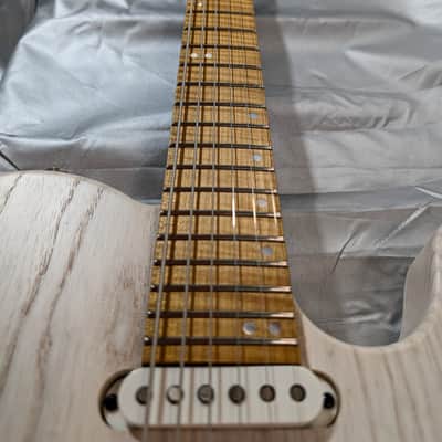 Kiesel Solo - 26.5" Baritone - Select White Wash - MASTERGRADE Flamed Maple Neck & Fretboard - 2022 image 24