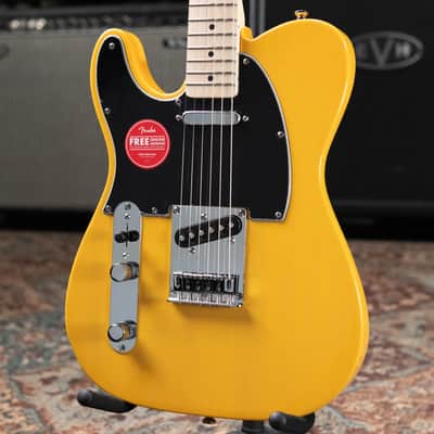Squier Affinity Series Left-Hand Telecaster Electric Guitar - Butterscotch Blonde image 3