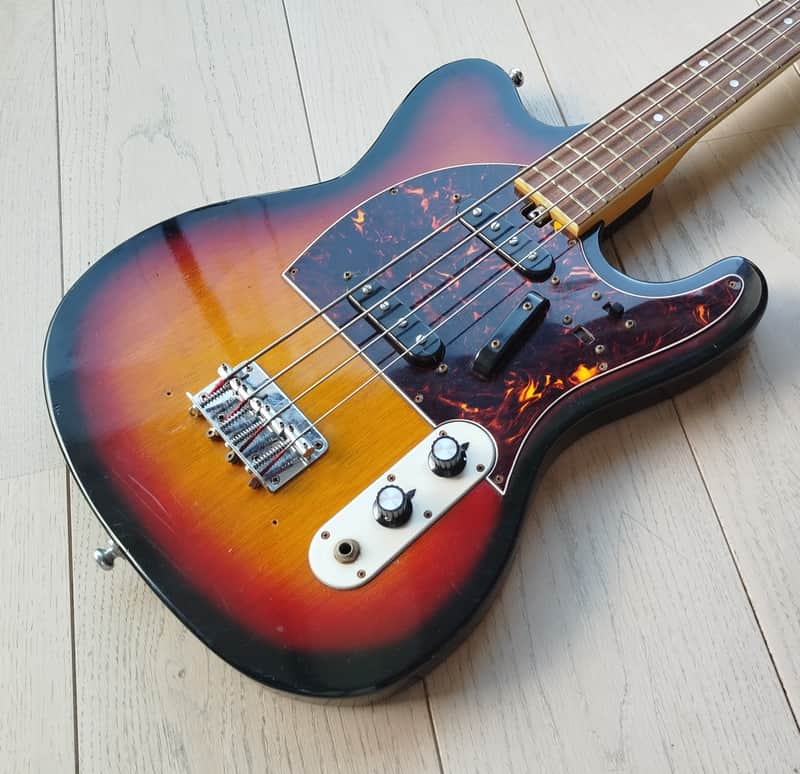 Morris テレキャスター レアです Morris Telecaster Mad Cat Bass MIJ by Moridaira 1970s Sunburst