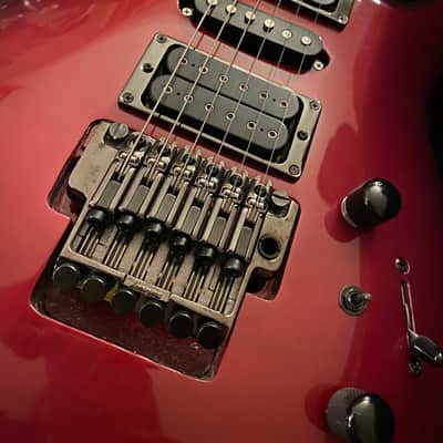 Partcaster Superstrat Ibanez Hybrid Red burst image 3