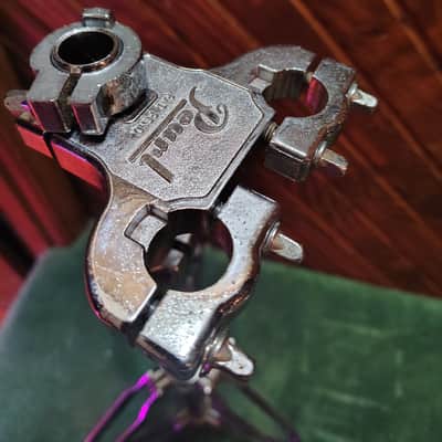 Pearl Double Tom Stand/Mount with 2 Hole receiver (older 1970's/80's) - Chrome image 6