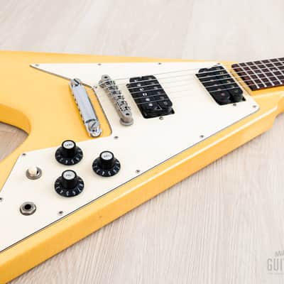 1983 Gibson Flying V '67 Spec Vintage Guitar Alpine White w/ Tim Shaw PAFs, Case & Hangtags image 6