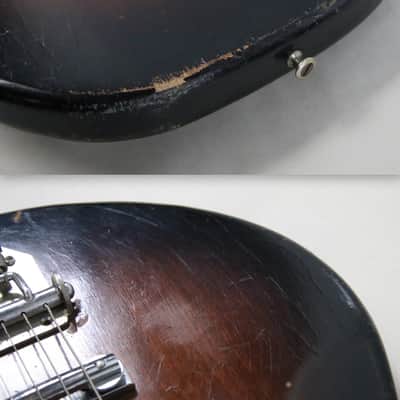 1960s Teisco WG-2L Electric Guitar Japan Sunburst (Needs Work) - Free Shipping image 23