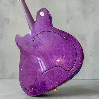 Aristides T/0, Floyd Rose, BKP, CUSTOM Purple and Gold Holoflake finsh. MUST SEE! image 12