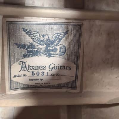 Alvarez 5031 Acoustic Guitar As Is Made in Korea image 11