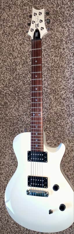 PRS SE white single cut electric guitar white made in Korea image 1