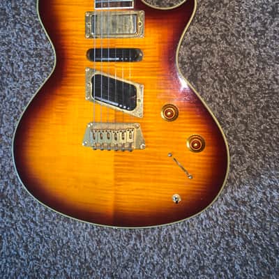 Vintage 1990s epiphone Nighthawk Standard Cherry Sunburst electric guitar image 13