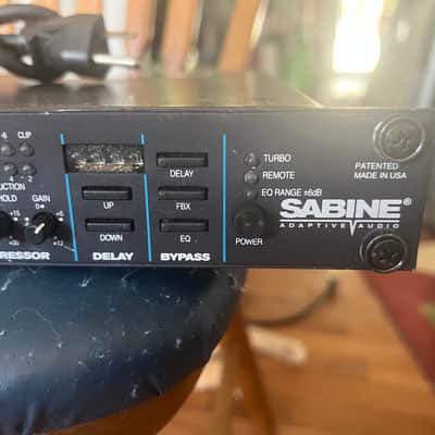 Sabine Graphi-Q GRQ-3101, 31 Band Equalizer, Delay, Compressor, and Feedback Suppressor w/ rack mount bolts/washers. image 5