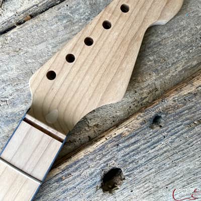 Guitar Mill S-Style Replacement Neck / 1 pc. Roasted Maple / Black Binding (#GIN-2520) image 11