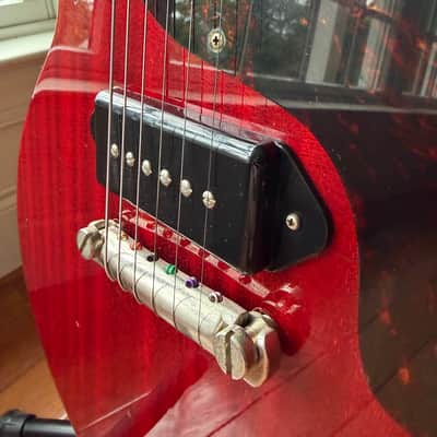 1995 Orville by Gibson Les Paul Junior Double Cut - Cherry Red image 4