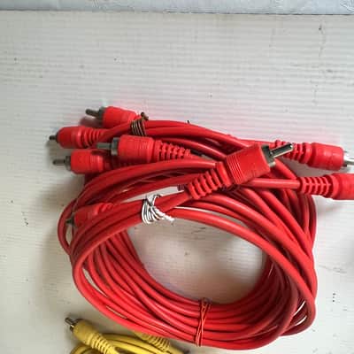 Lot of 47 Vintage Tascam Color coded RCA cables 5’ image 21