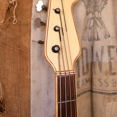 Dallas Bass Guitar 1960's Red image 4