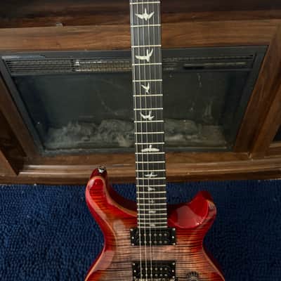 PRS Se Floyd Custom 24 2025 - Charcoal Cherry Burst image 2