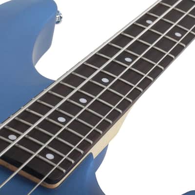 Schecter C-4 Deluxe Electric Bass - Satin Metallic Light Blue (585) image 8