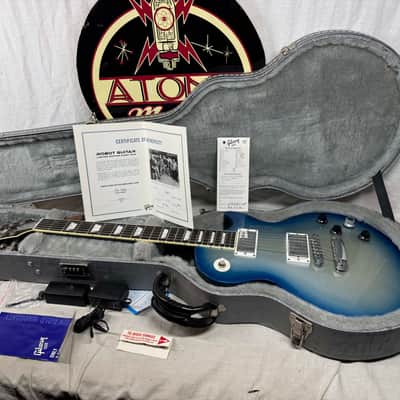 Gibson Limited Edition First Run LPRGBSCHP Les Paul Robot Guitar with COA + Case 2007 - Blue Burst image 1