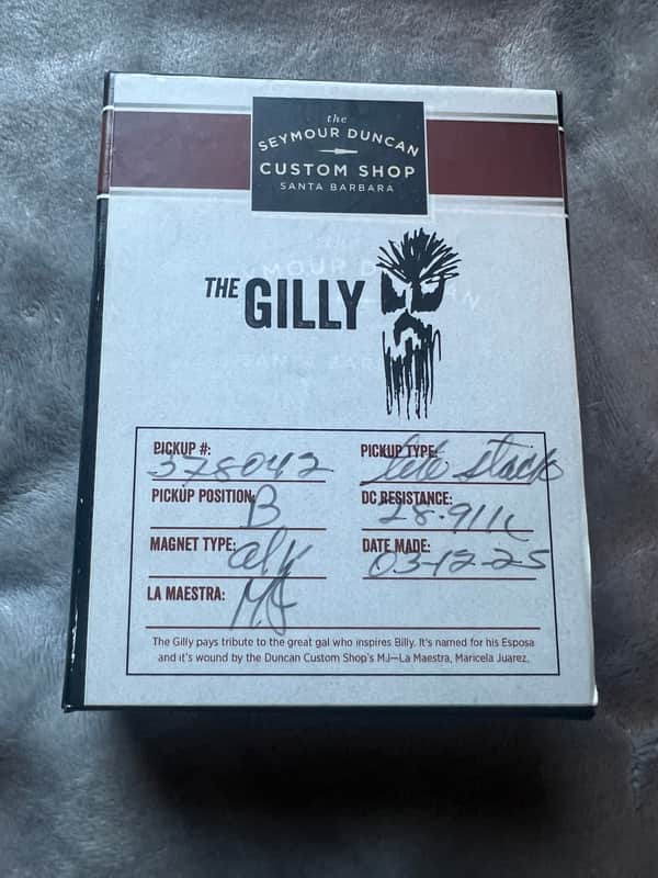 Seymour Duncan Billy Gibbons Gilly Tele Bridge Pickup 2020s - Black image 1