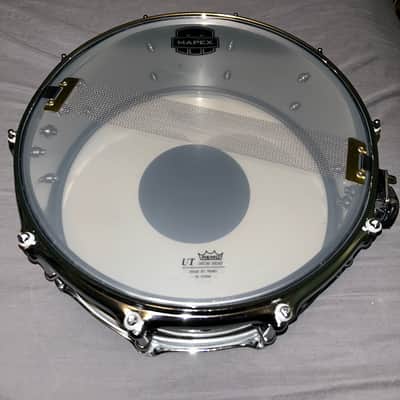 Mapex ARST4551CEB Armory Tomahawk 14x5.5" Steel Snare Drum 2010s - Black Chrome image 3