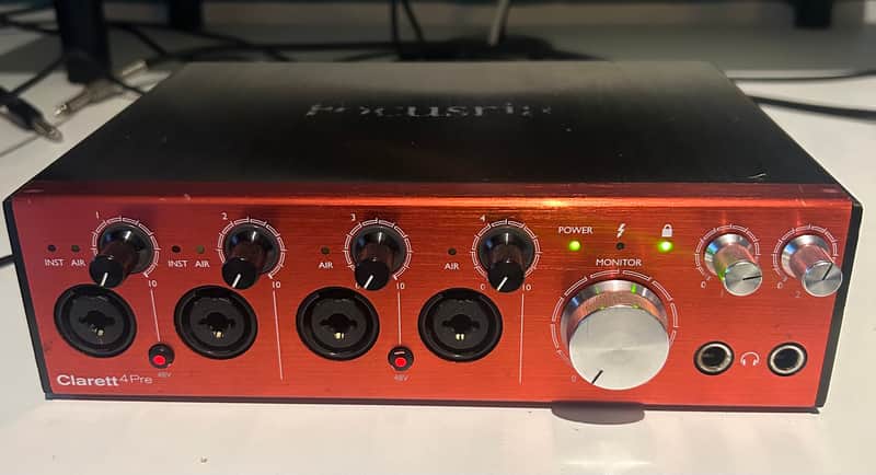 Focusrite Clarett 4Pre Thunderbolt Audio Interface INCLUDES THUNDERBOLT TO USB-C cable image 1