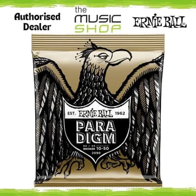 Ernie Ball Paradigm 10-50 Extra Light 80/20 Bronze Acoustic Guitar Strings- 2090 image 1