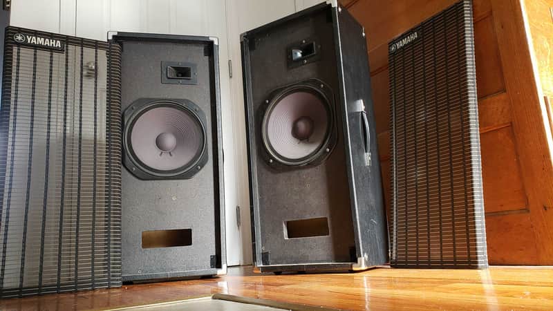 Pair Of Vintage Yamaha S0110T 1977 Black PA Speakers | Reverb