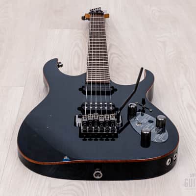 2000 Ibanez Prestige RG2020X Transparent Light Blue w/ DiMarzio + Piezo image 11