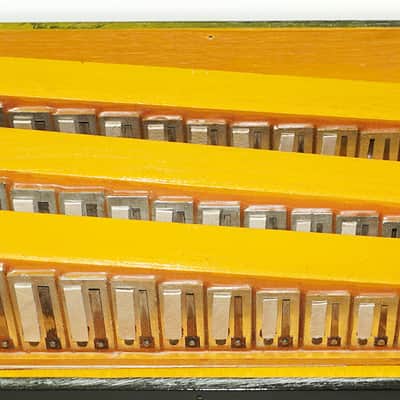 Folk Button Accordion, Lightweight Bayan Kreminne, made in Ukraine, New Straps Case 2275, Beautiful and Rich sound. image 8